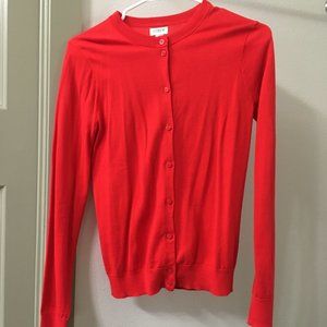 NEW J Crew Factory XS Red Cardigan